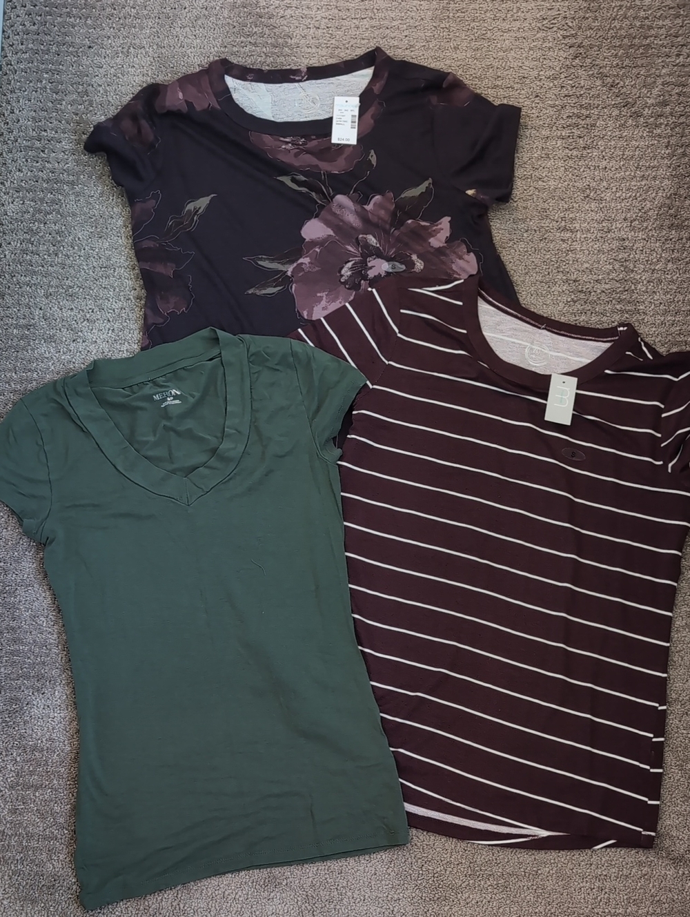 NWT Maurices 24/7 And Merona Knit Shirts Size S